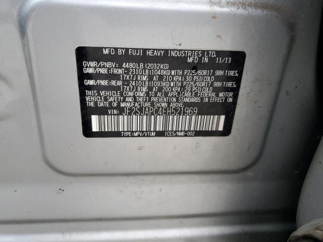 Photo 12 VIN: JF2SJAPC4EH521969 - SUBARU FORESTER 