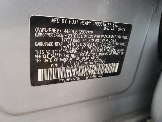 Photo 9 VIN: JF2SJAPC5EH485399 - SUBARU FORESTER 2 