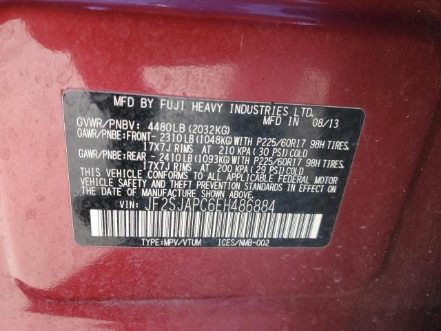 Photo 13 VIN: JF2SJAPC6EH486884 - SUBARU FORESTER 