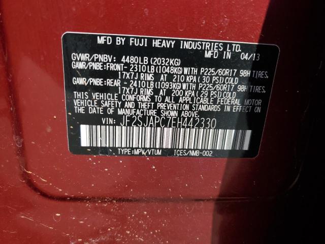 Photo 11 VIN: JF2SJAPC7EH442330 - SUBARU FORESTER 2 