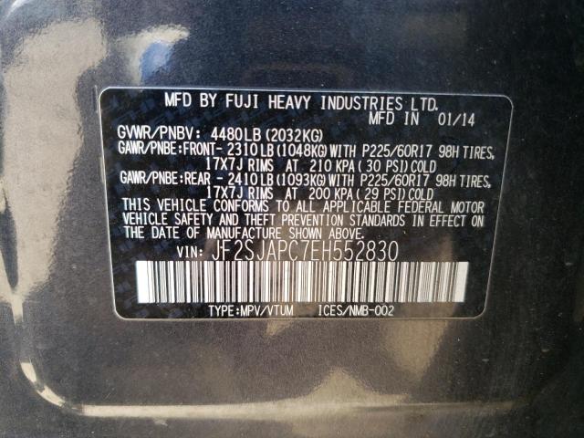 Photo 12 VIN: JF2SJAPC7EH552830 - SUBARU FORESTER 2 