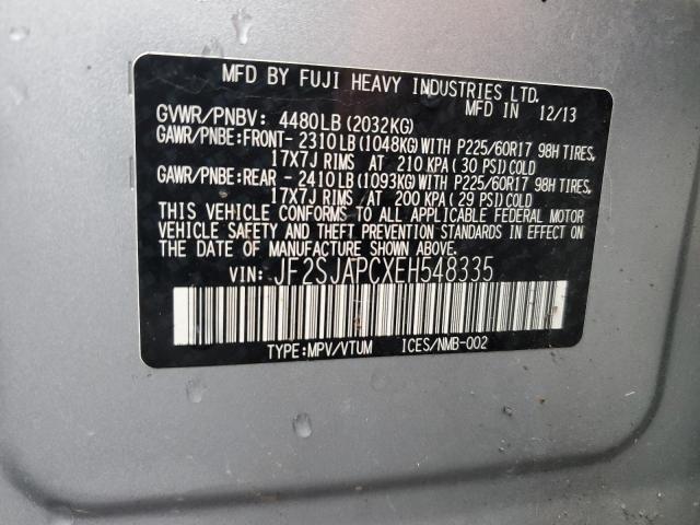 Photo 11 VIN: JF2SJAPCXEH548335 - SUBARU FORESTER 2 