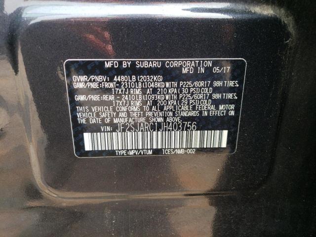 Photo 12 VIN: JF2SJARC1JH403756 - SUBARU FORESTER 