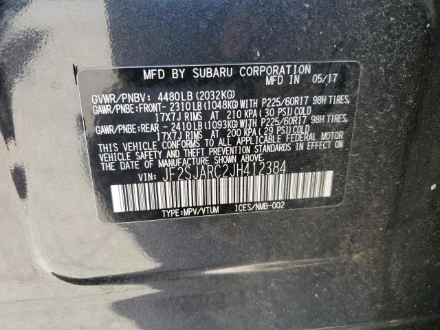 Photo 12 VIN: JF2SJARC2JH412384 - SUBARU FORESTER 