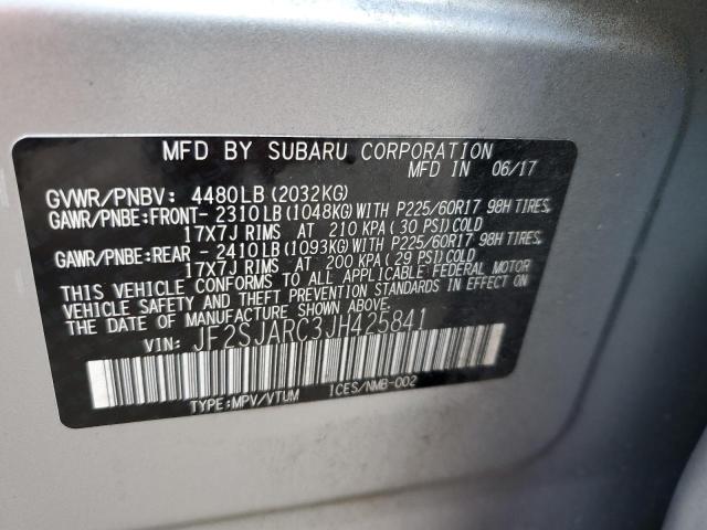 Photo 12 VIN: JF2SJARC3JH425841 - SUBARU FORESTER 2 