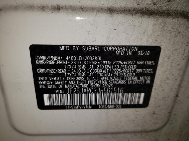 Photo 9 VIN: JF2SJARC3JH561516 - SUBARU FORESTER 2 