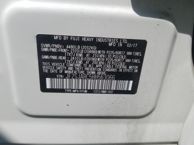 Photo 9 VIN: JF2SJARC5HH563066 - SUBARU FORESTER 