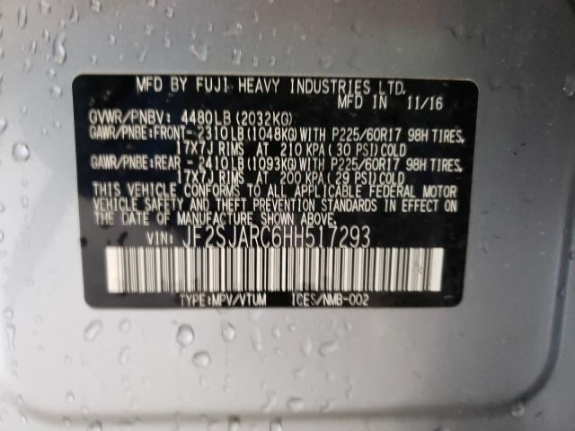 Photo 9 VIN: JF2SJARC6HH517293 - SUBARU FORESTER 2 