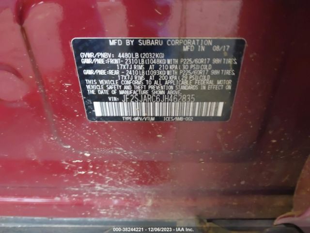 Photo 8 VIN: JF2SJARC6JH462835 - SUBARU FORESTER 