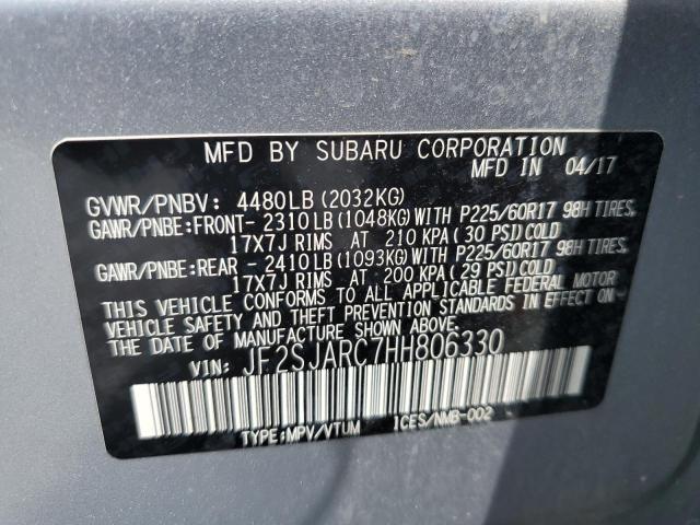 Photo 12 VIN: JF2SJARC7HH806330 - SUBARU FORESTER 