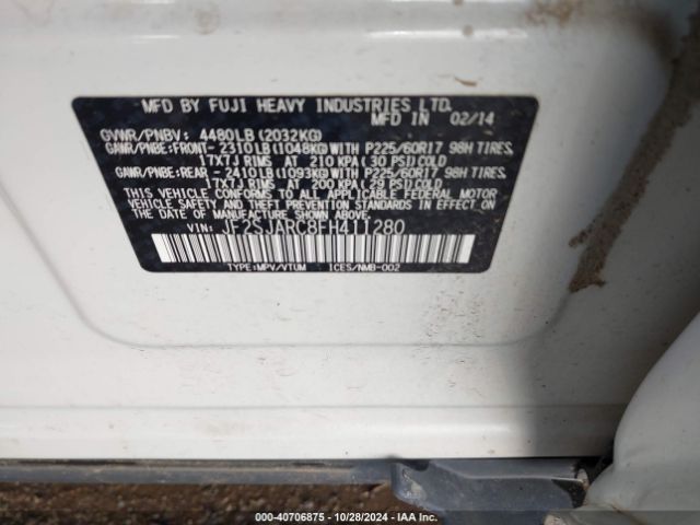 Photo 8 VIN: JF2SJARC8FH411280 - SUBARU FORESTER 