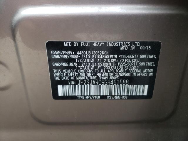 Photo 9 VIN: JF2SJARC9GH461588 - SUBARU FORESTER 2 