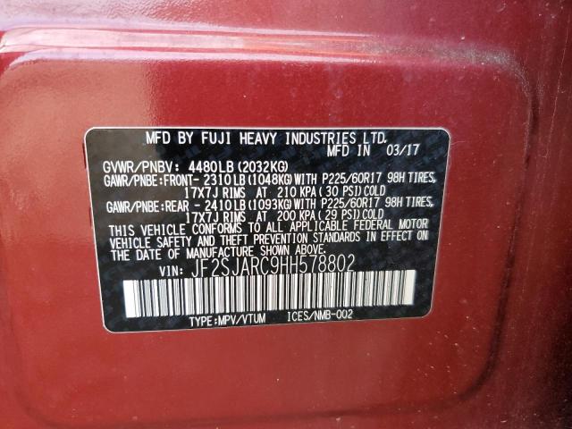 Photo 11 VIN: JF2SJARC9HH578802 - SUBARU FORESTER 