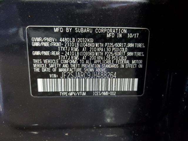 Photo 12 VIN: JF2SJARC9JH488264 - SUBARU FORESTER 2 