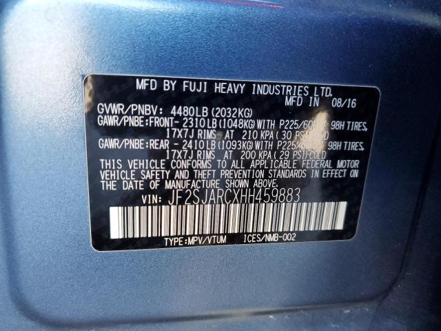 Photo 12 VIN: JF2SJARCXHH459883 - SUBARU FORESTER 2 