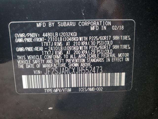 Photo 13 VIN: JF2SJARCXJH552473 - SUBARU FORESTER 2 