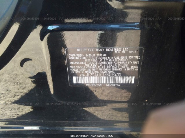 Photo 8 VIN: JF2SJATC1HH493400 - SUBARU FORESTER 