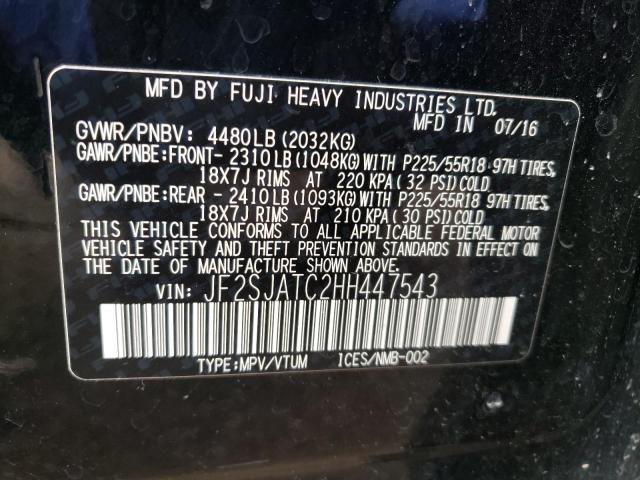 Photo 9 VIN: JF2SJATC2HH447543 - SUBARU FORESTER 2 