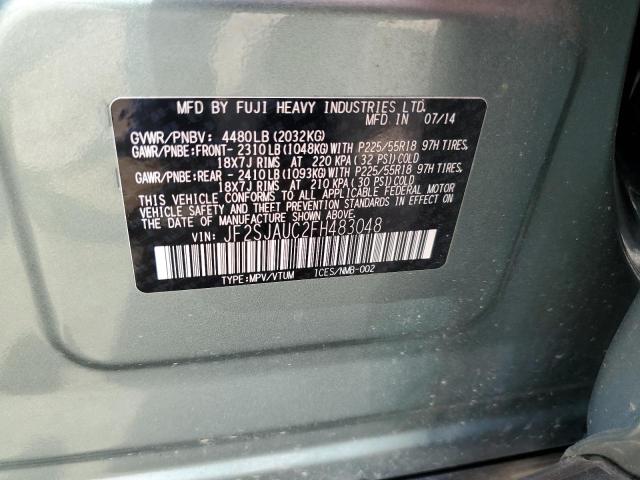 Photo 12 VIN: JF2SJAUC2FH483048 - SUBARU FORESTER 