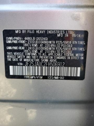 Photo 12 VIN: JF2SJAUC2FH506912 - SUBARU FORESTER 