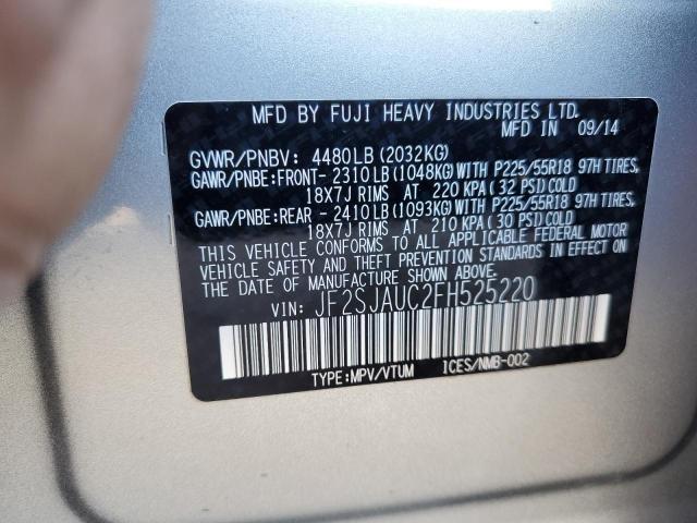 Photo 13 VIN: JF2SJAUC2FH525220 - SUBARU FORESTER 2 