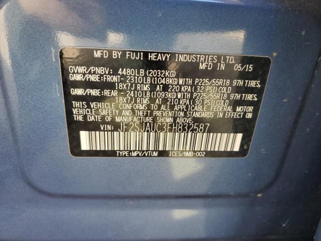 Photo 12 VIN: JF2SJAUC3FH832587 - SUBARU FORESTER 2 