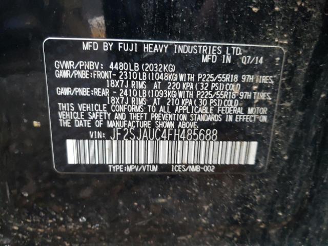 Photo 9 VIN: JF2SJAUC4FH485688 - SUBARU FORESTER 2 