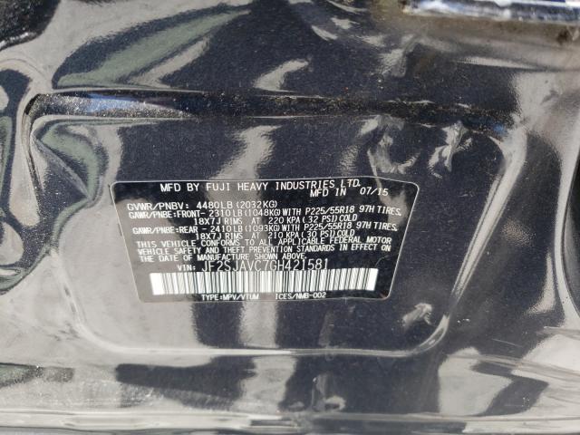 Photo 9 VIN: JF2SJAVC7GH421581 - SUBARU FORESTER 2 