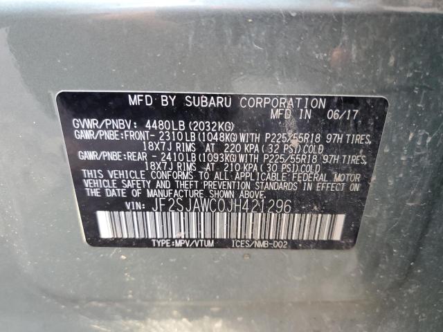 Photo 12 VIN: JF2SJAWC0JH421296 - SUBARU FORESTER 2 