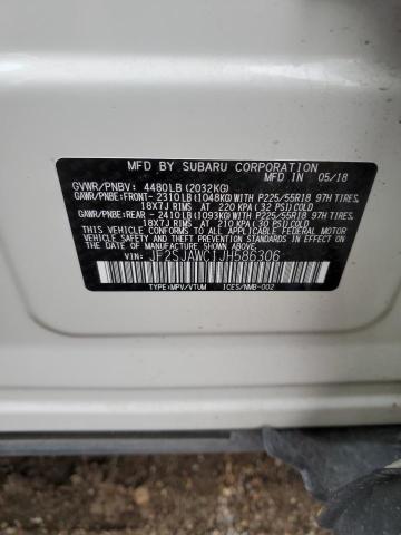 Photo 12 VIN: JF2SJAWC1JH586306 - SUBARU FORESTER 2 