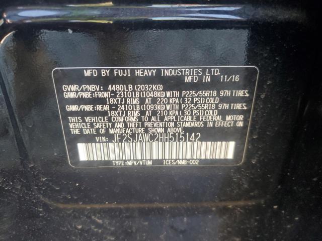 Photo 12 VIN: JF2SJAWC2HH515142 - SUBARU FORESTER 2 