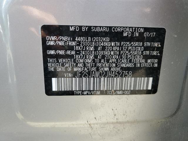 Photo 11 VIN: JF2SJAWC2JH452758 - SUBARU FORESTER 