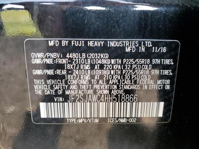 Photo 12 VIN: JF2SJAWC4HH518866 - SUBARU FORESTER 