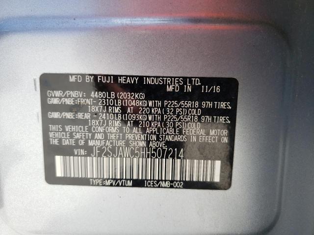 Photo 11 VIN: JF2SJAWC5HH507214 - SUBARU FORESTER 