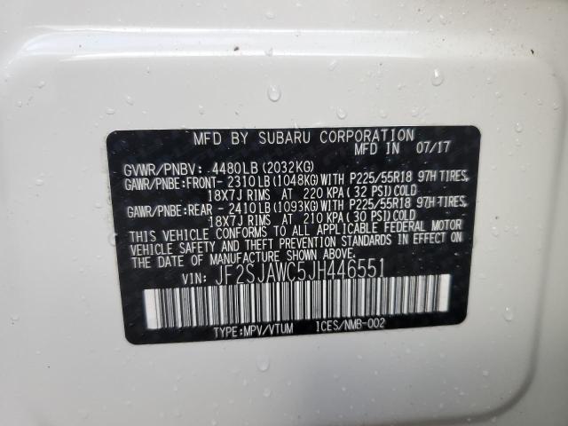 Photo 9 VIN: JF2SJAWC5JH446551 - SUBARU FORESTER 2 