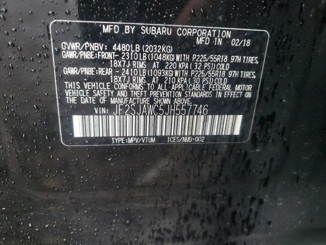 Photo 11 VIN: JF2SJAWC5JH557746 - SUBARU FORESTER 