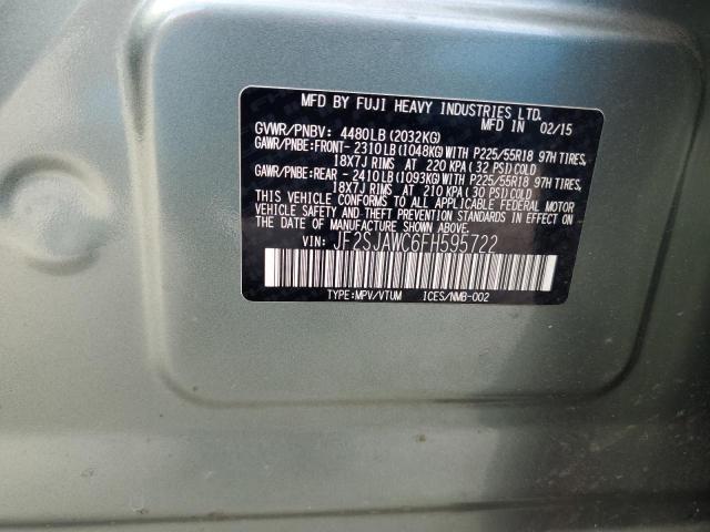 Photo 13 VIN: JF2SJAWC6FH595722 - SUBARU FORESTER 2 