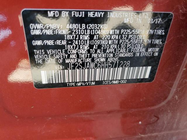 Photo 12 VIN: JF2SJAWC6HH571228 - SUBARU FORESTER 2 