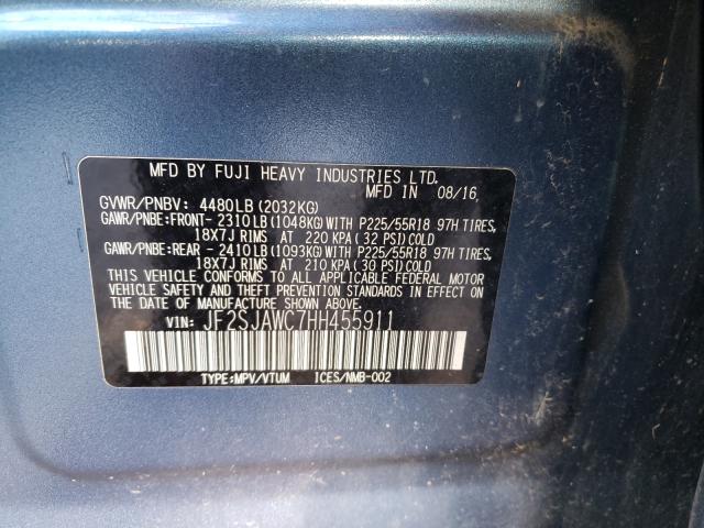 Photo 9 VIN: JF2SJAWC7HH455911 - SUBARU FORESTER 