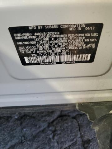 Photo 12 VIN: JF2SJAWC7HH803111 - SUBARU FORESTER 2 