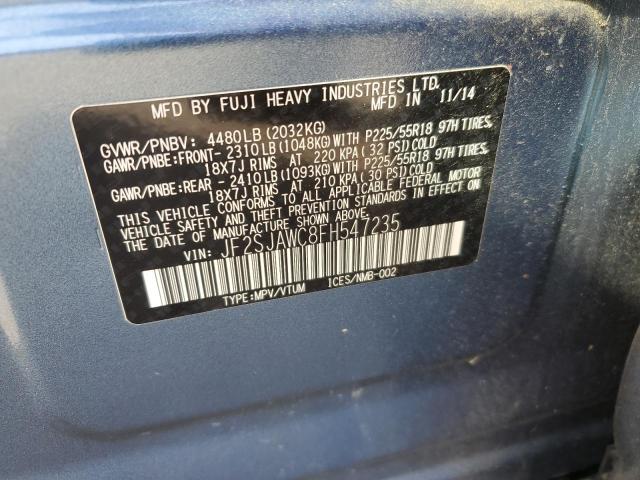 Photo 11 VIN: JF2SJAWC8FH547235 - SUBARU FORESTER 