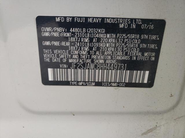 Photo 13 VIN: JF2SJAWC8HH449731 - SUBARU FORESTER 2 