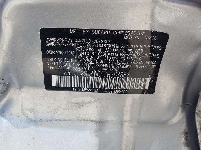 Photo 9 VIN: JF2SJAWC8JH563668 - SUBARU FORESTER 2 