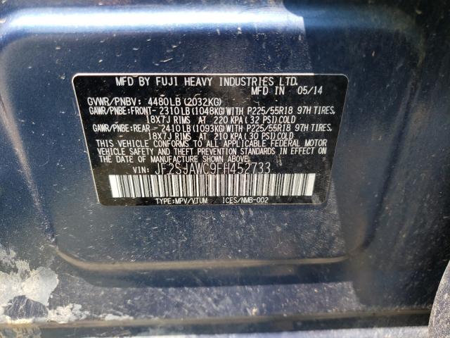 Photo 9 VIN: JF2SJAWC9FH452733 - SUBARU FORESTER 2 