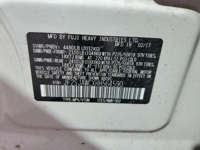 Photo 13 VIN: JF2SJAWCXHH564590 - SUBARU FORESTER 2 