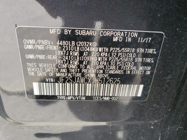 Photo 12 VIN: JF2SJAWCXJH512625 - SUBARU FORESTER 