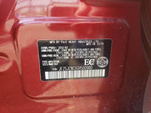 Photo 13 VIN: JF2SJCNC6GH500980 - SUBARU FORESTER 2 