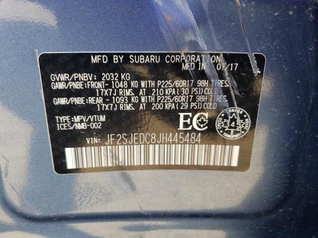 Photo 11 VIN: JF2SJEDC8JH445484 - SUBARU FORESTER 2 