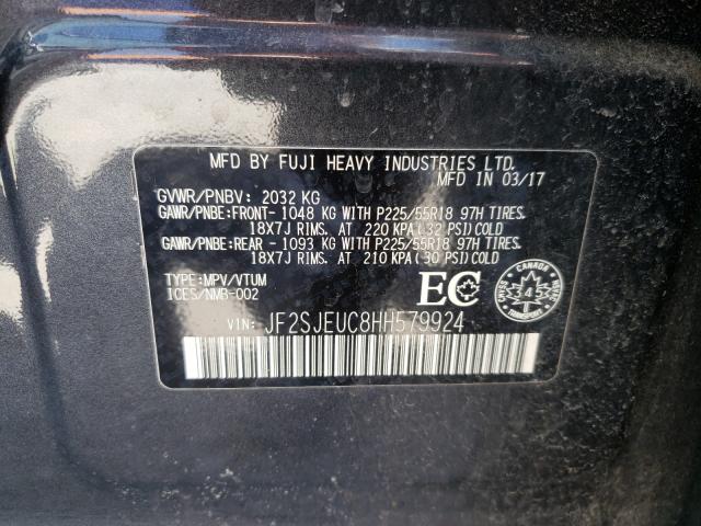 Photo 9 VIN: JF2SJEUC8HH579924 - SUBARU FORESTER 2 