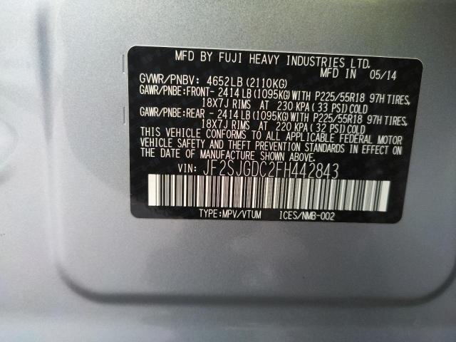 Photo 9 VIN: JF2SJGDC2FH442843 - SUBARU FORESTER 2 